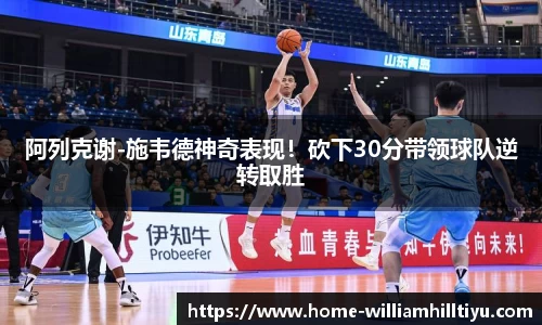 阿列克谢-施韦德神奇表现!砍下30分带领球队逆转取胜